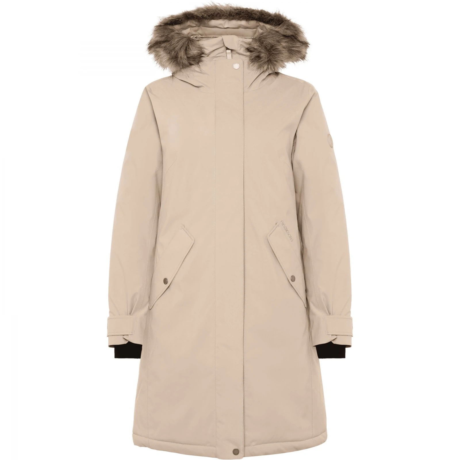 Didriksons Erna 2, parka, dámská, béžová · záber 1