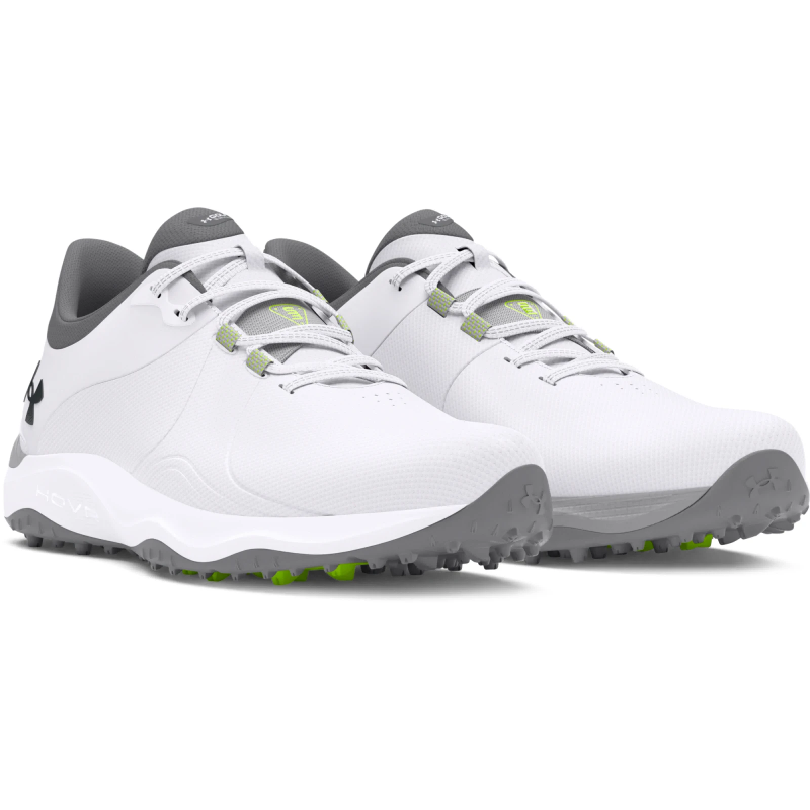 Pánské golfové boty s hroty UNDER ARMOUR UA Drive Pro SL Wide white white metallic gun metal · záber 3
