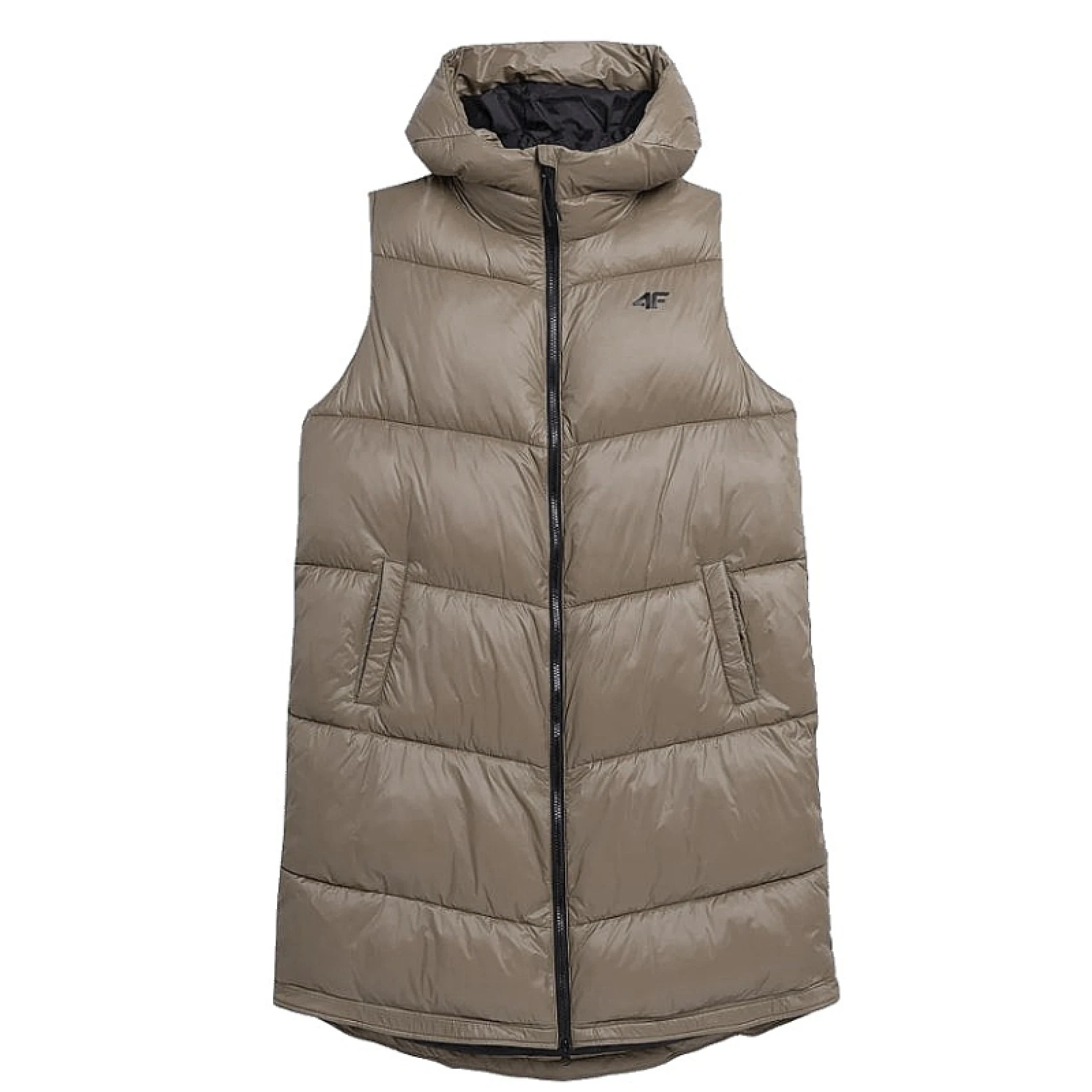 Dámská vesta 4F VEST-AW23TVESF074-82S-LIGHT BROWN · záber 4
