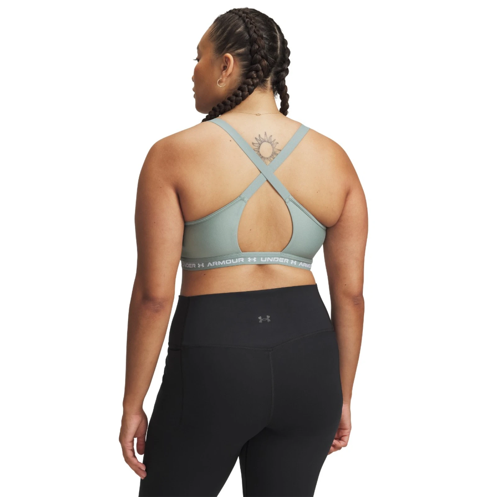 Under Armour Sportovní podprsenka Crossback Low Green · záber 2