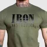 Pánské sportovní tričko Iron Aesthetics Urban, vojenská zelená · záber 2