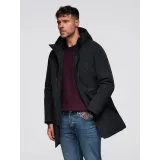Pánská bunda s kapucí OMBRE Jacket OM-JAPJ-0313 V-6 black · záber 3