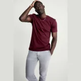 Tričko, Barva Bordó , s Potiskem Basic T Shirt · záber 5