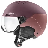Uvex Wanted Visor, lyžařská helma s visirem, fialová/růžová · záber 1