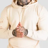GymBeam Mikina TRN Hoodie Sand - Velikost: S | Barva: béžová | Hmotnost: 0,6 kg | Balení: 32 · záber 4