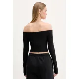 Dámské tričko s dlouhým rukávem ADIDAS ORIGINALS ESS RIB LS WHITE · záber 3