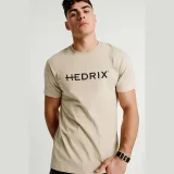 Tričko, Barva Ekru, s Potiskem Hedrix Logo · záber 3