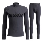 Pánská souprava Swix RaceX Merino Half Zip/Pants, tmavě šedá · záber 1