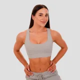 GymBeam Sportovní podprsenka Mesh Panel grey - Velikost: XS | Barva: sivá | Hmotnost: 0,14 kg | Balení: 100 · záber 3