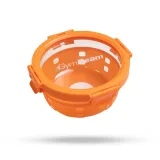 GymBeam Skleněná dóza na jídlo 800 ml - Barva: oranžová | Objem: 650 ml | Hmotnost: 0,538 kg | Balení: 24 · záber 1