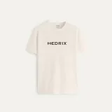 Tričko, Barva Ekru, s Potiskem Hedrix Logo · záber 1