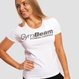 GymBeam Dámské tričko Fitness White - Velikost: XS | Barva: biela | Pohlavie: Dámské | Hmotnost: 0,1 kg · záber 4