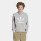 Pánská mikina ADIDAS ORIGINALS TREFOIL CREW-IM4501-medium grey heather · záber 2