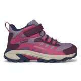 Dívčí kotníková turistická obuv MERRELL Moab Speed 2 Mid A C WTRPF K berry · záber 2