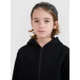 Chlapecká zateplená mikina se zipem 4F JUNIOR SWEATSHIRT M1859-4FJWMM00TSWSM1859-20S-DEEP BLACK · záber 2
