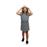 Dívčí šaty AUTHORITY D-DORIANA G navy stripe · záber 1