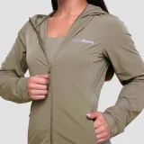GymBeam Dámská běžecká bunda Pulse Vetiver - Velikost: M | Barva: zelená | Pohlavie: Dámské | Hmotnost: 0,21 kg | Balení: 45 · záber 2