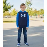 Chlapecká zateplená mikina s kapucí UNDER ARMOUR UA Rival Flc Cblck Grphc HD · záber 12