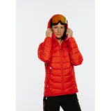 Dámská bunda na skialp EVERETT Insulata Primaloft jckt W red · záber 4