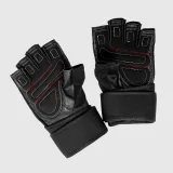 Fitness rukavice Iron Aesthetics Leather Beast, šedé · záber 5