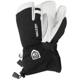 Lyžařské rukavice Hestra Army Leather Heli 3-finger, juniorské, černé · záber 2
