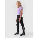 Dívčí legíny 4F JUNIOR TIGHTS-JWAW24TTIGF172-21S-BLACK · záber 2