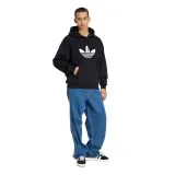 Pánská mikina s kapucí ADIDAS ORIGINALS TREFOIL HOODY BLACK WHITE · záber 3