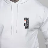 Pánská fitness mikina Iron Aesthetics Motive, bílá · záber 2
