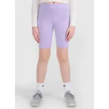 Dívčí kraťasy 4F JUNIOR SHORT TIGHTS CAS F028-51S-VIOLET · záber 3