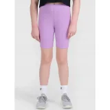 Dívčí kraťasy 4F JUNIOR SHORT TIGHTS CAS F024-51S-VIOLET · záber 2