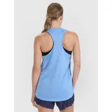 Dámské běžecké tričko bez rukávů 4F SLEEVELESS FNK-WSS25TFSLF427-33S-BLUE · záber 4