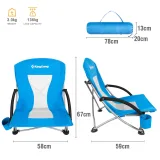 Kemping skládací židle KING CAMP Deluxe s opěrkami ocel - černá · záber 2
