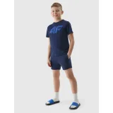 Chlapecké teplákové kraťasy 4F JUNIOR SHORTS CAS-JWSS24TSHOM272-31S-NAVY · záber 5