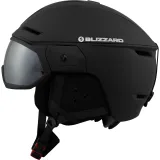 Lyžařská helma se štítem BLIZZARD Edge Visor ski helmet, black matt, orange lens, silver mirror S2 · záber 4