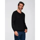 Pánský svetr OMBRE Sweater OM-SWSW-0182 V-2 black · záber 2