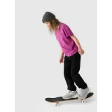Dívčí tepláky 4F JUNIOR TROUSERS-JWAW24TTROF754-20S-DEEP BLACK · záber 3