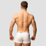GymBeam Pánské boxerky Essentials 3Pack bílé - Velikost: S | Barva: biela | Pohlavie: Pánské | Hmotnost: 0,21 kg | Balení: 72 · záber 3