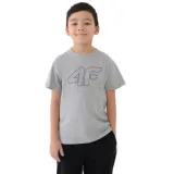 Chlapecké tričko s krátkým rukávem 4F JUNIOR TSHIRT M2331-25M-GREY MELANGE · záber 1