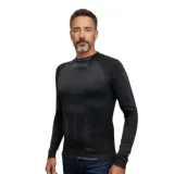 Pánské termo tričko s dlouhým rukávem BLIZZARD Essential mens long sleeve, anthracite · záber 1