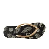 Dámské žabky (plážová obuv) COQUI Kaja Printed black gold · záber 3