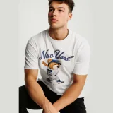 Tričko, Barva Bílá, s Potiskem Baseball Teddy · záber 4