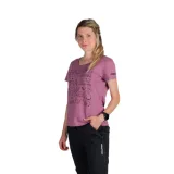 Dámské turistické tričko s krátkým rukávem NORTHFINDER AMIE-523rosewine · záber 1