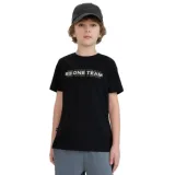 Chlapecké tričko s krátkým rukávem 4F JUNIOR TSHIRT M2186-20S-DEEP BLACK · záber 1