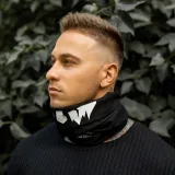 Multifunkční nákrčník Iron Aesthetics Skull, black · záber 3