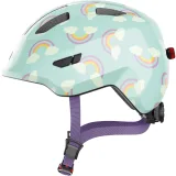 Abus Smiley 3.0 LED, cyklistická helma, junior, blue rainbow · záber 2