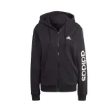 Dámská mikina se zipem ADIDAS W LIN FT FZ HD-IC6863-Black · záber 5