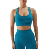 Dámská sportovní tréninková podprsenka 4F SPORT BRA-WSS24USBAF116-35S-TURQUOISE · záber 1