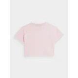 Dívčí tričko s krátkým rukávem 4F JUNIOR TSHIRT F393-56S-LIGHT PINK · záber 3