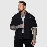 Oversized košile Iron Aesthetics Cuban, šedá · záber 5