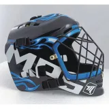 Florbalová helma MPS PRO FLAME - Black Blue · záber 2